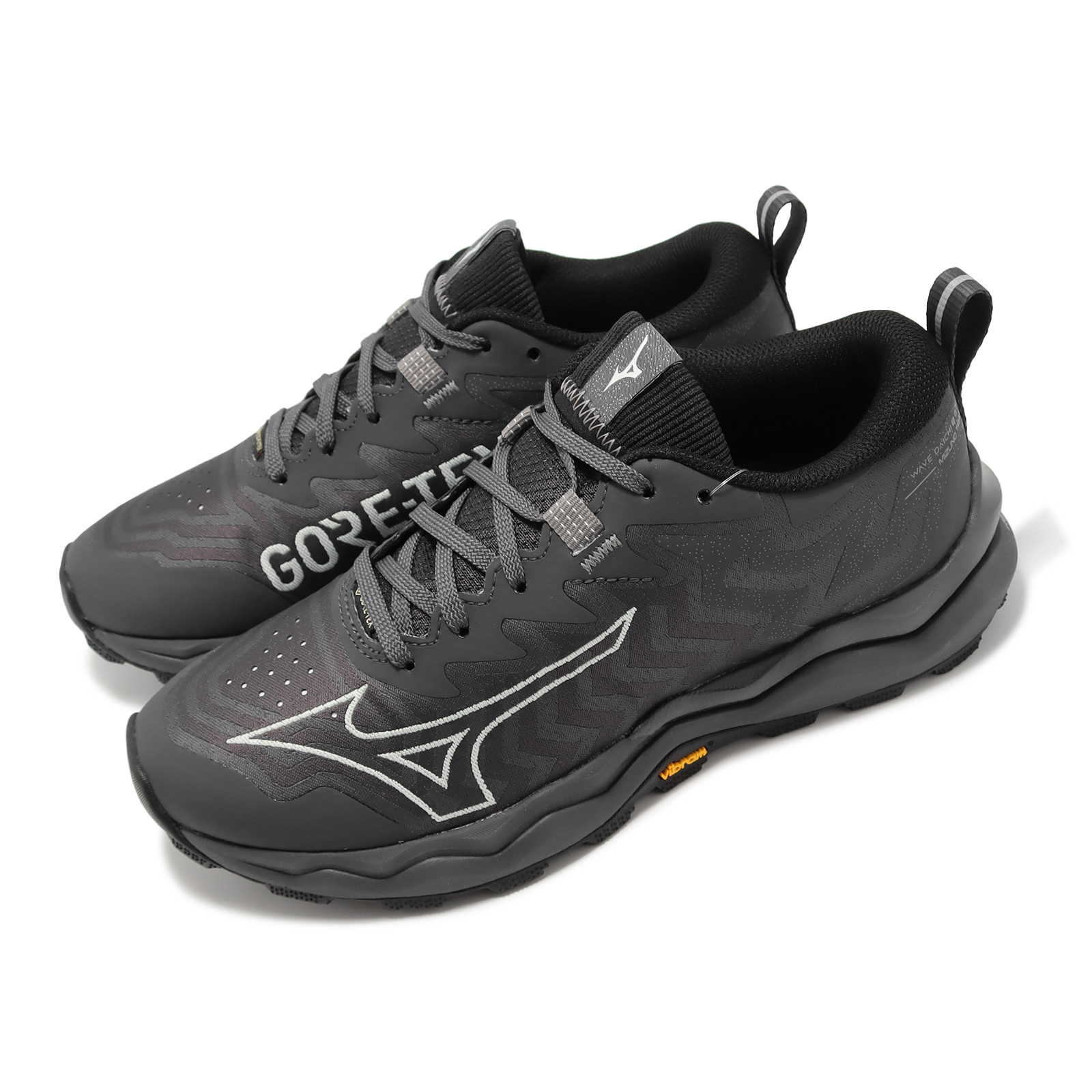 ACS] Mizuno 越野跑鞋Wave Daichi 8 GTX Wide 女鞋黑灰寬楦防水緩震抓