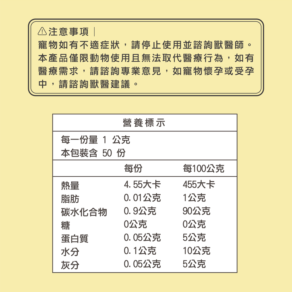 雀鳥專用益生菌+益生元 - 腸胃2菌配方 50g/罐( 雀鳥專用腸道基礎保養 )