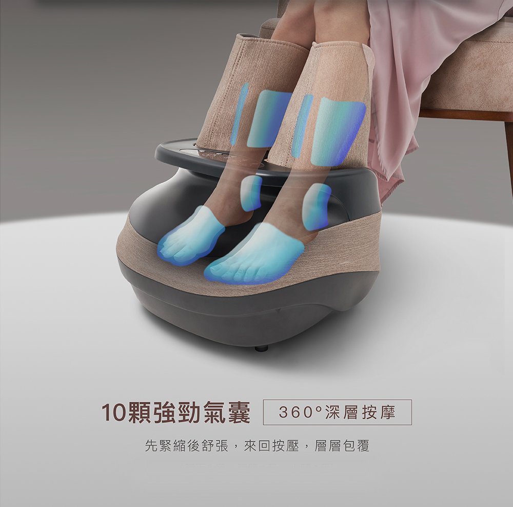 靴靴你美足機 M-9200 10顆氣囊完整包覆