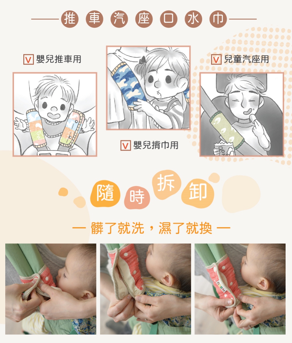【喜福HiBOU】台灣製現貨．新生兒哺乳巾禮盒．一點兒小心意_行動哺乳巾+六重紗背帶/推車/汽座口水巾(彌月禮盒嬰兒禮盒口水巾福袋)