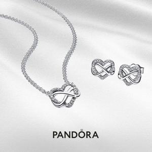 浪漫獻禮💞[客製化卡片]【Pandora官方直營】無限璀璨愛意短項鏈/耳環。祝福。表白。感謝✨生日禮物。情人節禮物。禮物獨家1+1