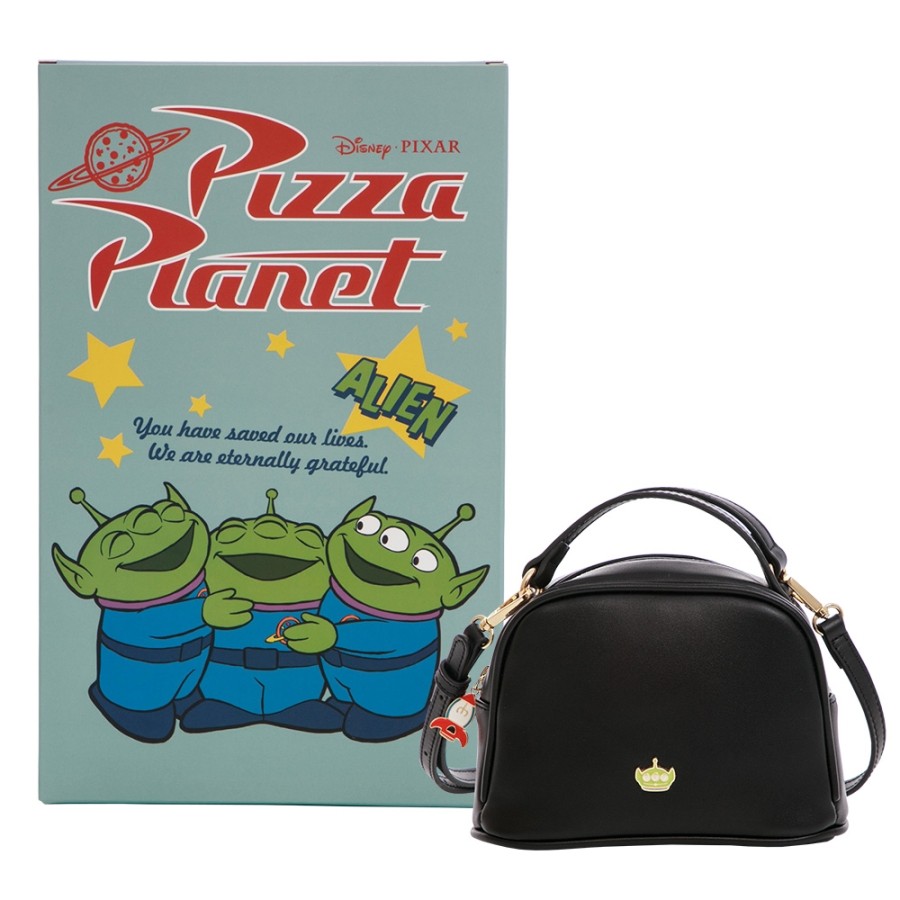 Grace Gift】迪士尼玩具總動員三眼怪款半圓手提肩背包黑| LINE 禮物