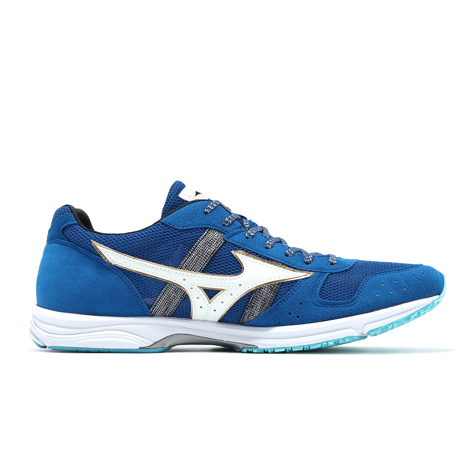 ACS] Mizuno 競速跑鞋Wave Emperor Japan 4 男鞋藍白日本製麂皮回彈