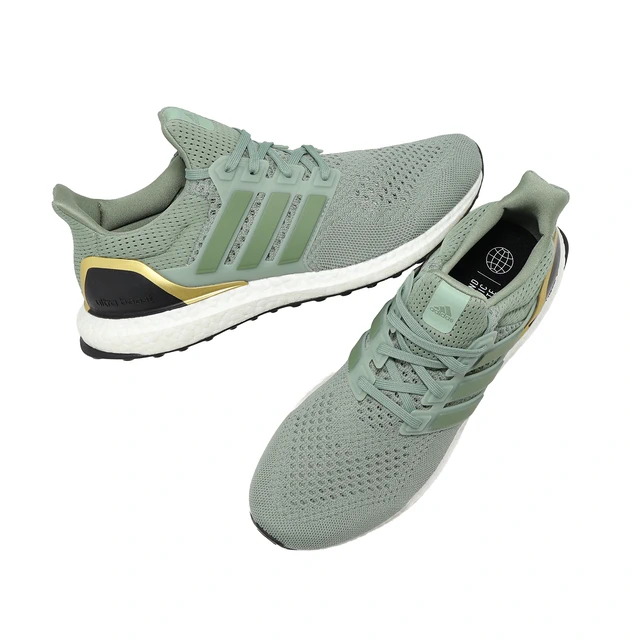 [ACS] adidas 慢跑鞋 Ultraboost 1 男鞋 綠 金 Boost 緩震 愛迪達 IF5258 | LINE 禮物
