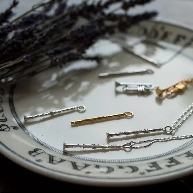 john chen 】 Sax_薩克斯風純銀項鍊-手工製作Saxophone necklace Hand