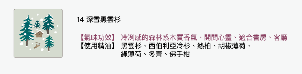 深雪黑雲杉味道介紹