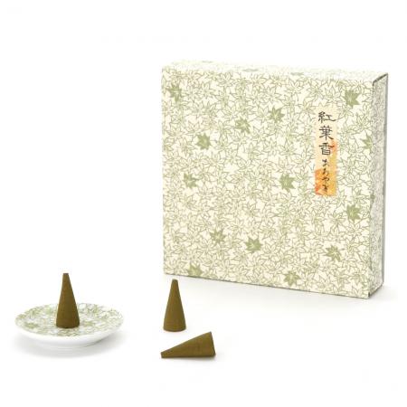 香彩堂錐形香 紅葉香 青柳