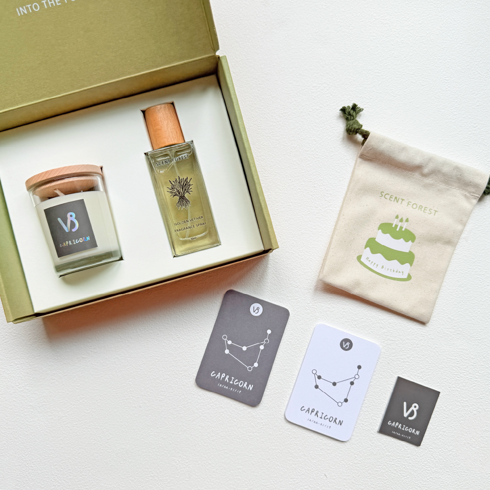 SCENT FOREST 香氛森林-十二星座 摩羯座 生日禮盒 LINE禮物 大豆蠟燭 二入 組合