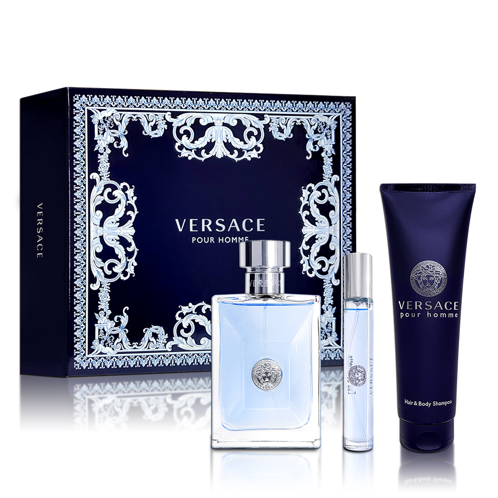 Versace】凡賽斯Pour Homme 經典男性香氛禮盒-2023春季款(淡香水100ML+