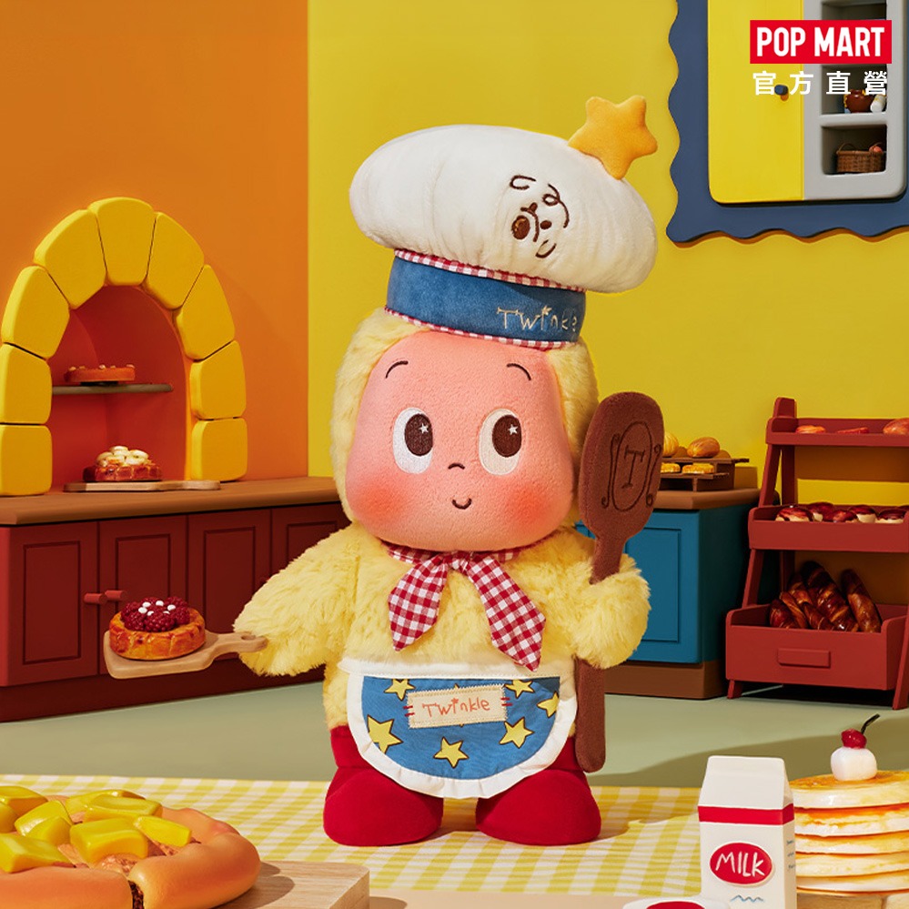 【POP MART 泡泡瑪特】歡迎來到月球表面系列-烘焙師毛絨公仔 星星人