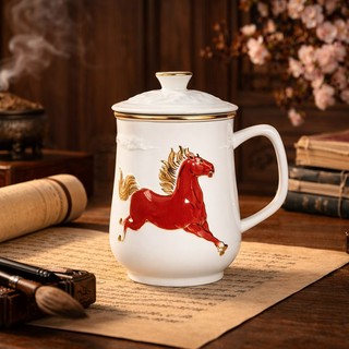 快速出貨]【乾唐軒ACERA】魚喜杯+凍頂烏龍茶( 禮盒組/ 綠釉450ml