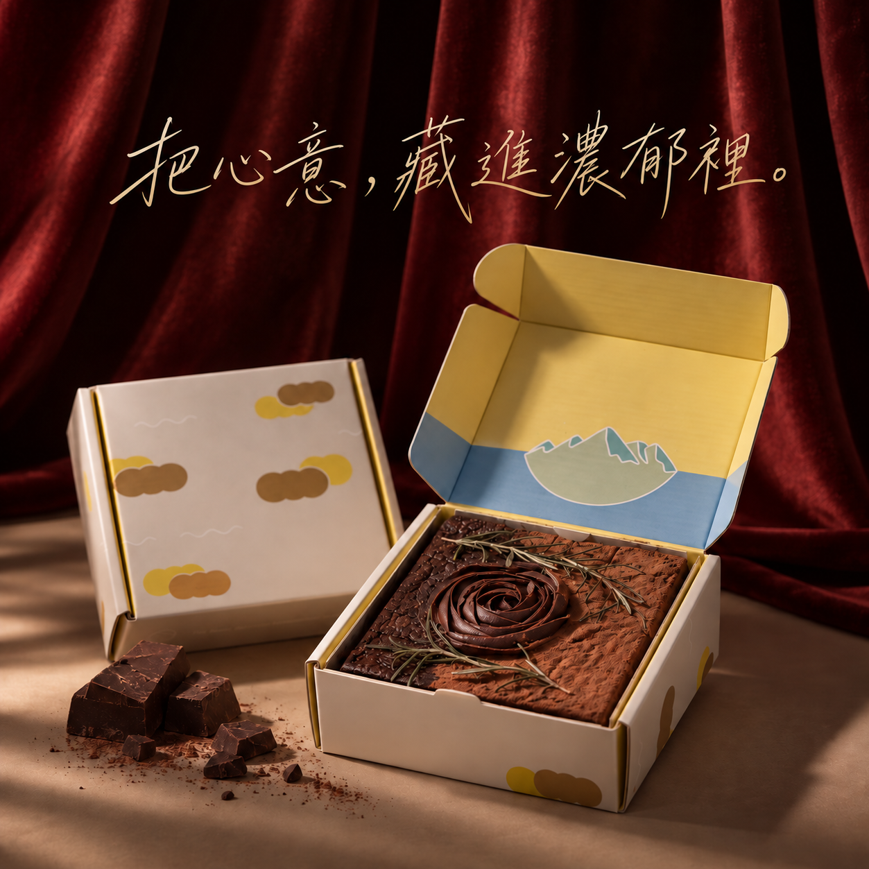[快速出貨]🎁【小島走走】 半熟可可布朗尼禮盒 6吋｜生日禮物・2–3人分享