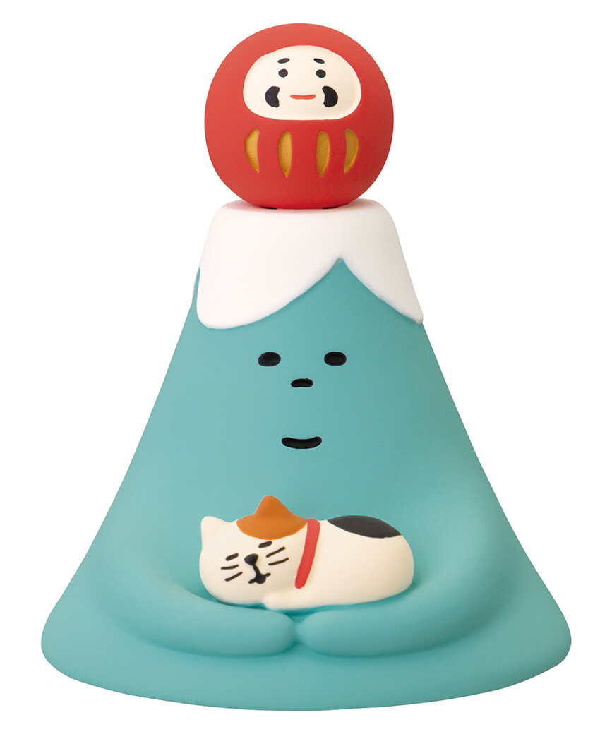 富士山 達摩 貓咪 Decole Concombre