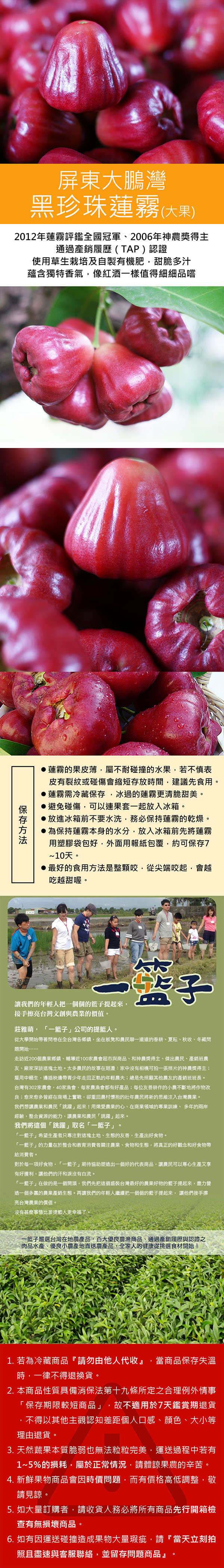 水果禮盒]《一籃子》屏東大鵬灣黑珍珠蓮霧(大果/4斤/箱) | LINE 禮物