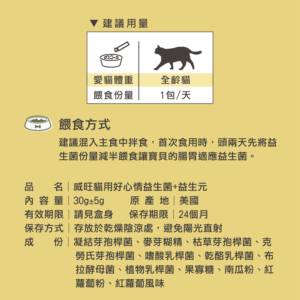 貓用益生菌、貓益生菌、貓咪、寵物、寵物益生菌