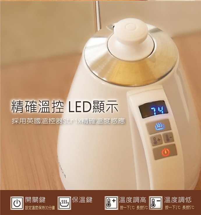 SANSUI 山水】 電子溫控手沖細口壺/快煮壺(SWB-29N) | LINE 禮物