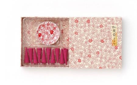 香彩堂錐形香 紅葉香 茜