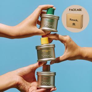 快速出貨【 Knock】身體爽膚水mini三入組(100ml)+品牌包裝|開心果、柑橘、焦糖