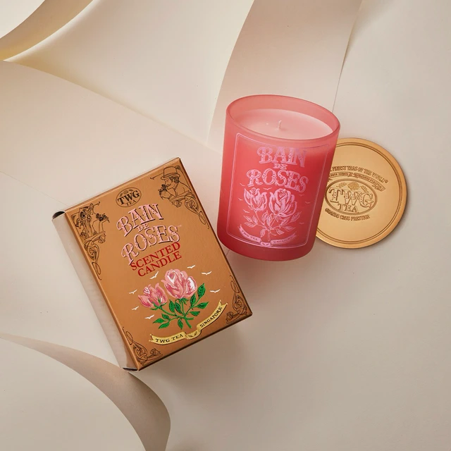 TWG Tea】玫瑰芬香茶薰香蠟燭Bain de Roses Tea Scented Candle(190
