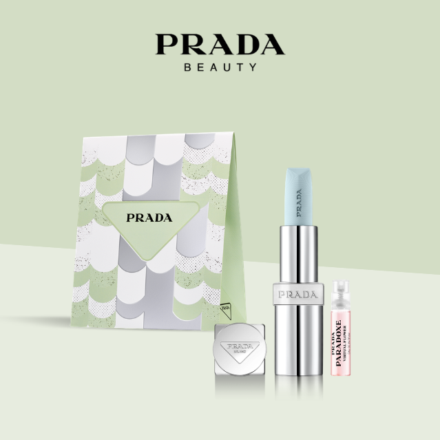 熱銷🩵【PRADA】【專屬刻字】經典潤唇膏 #U001莫測藍｜享 隨行香+期間限定禮袋 ｜訂製刻字禮｜生日禮物
