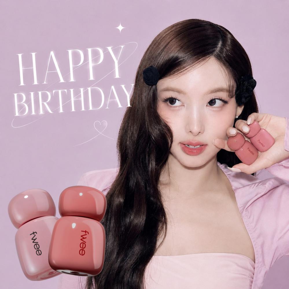 收禮人可自選色號🎀【fwee】生日快樂🎁娜璉同款Baby玫瑰唇露(獨家禮盒)