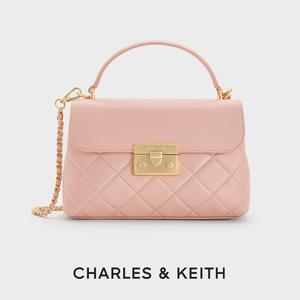 【CHARLES & KEITH】Alva 菱格手提包｜快速出貨｜陪伴你每個重要時刻｜通勤約會兩用｜生日快樂