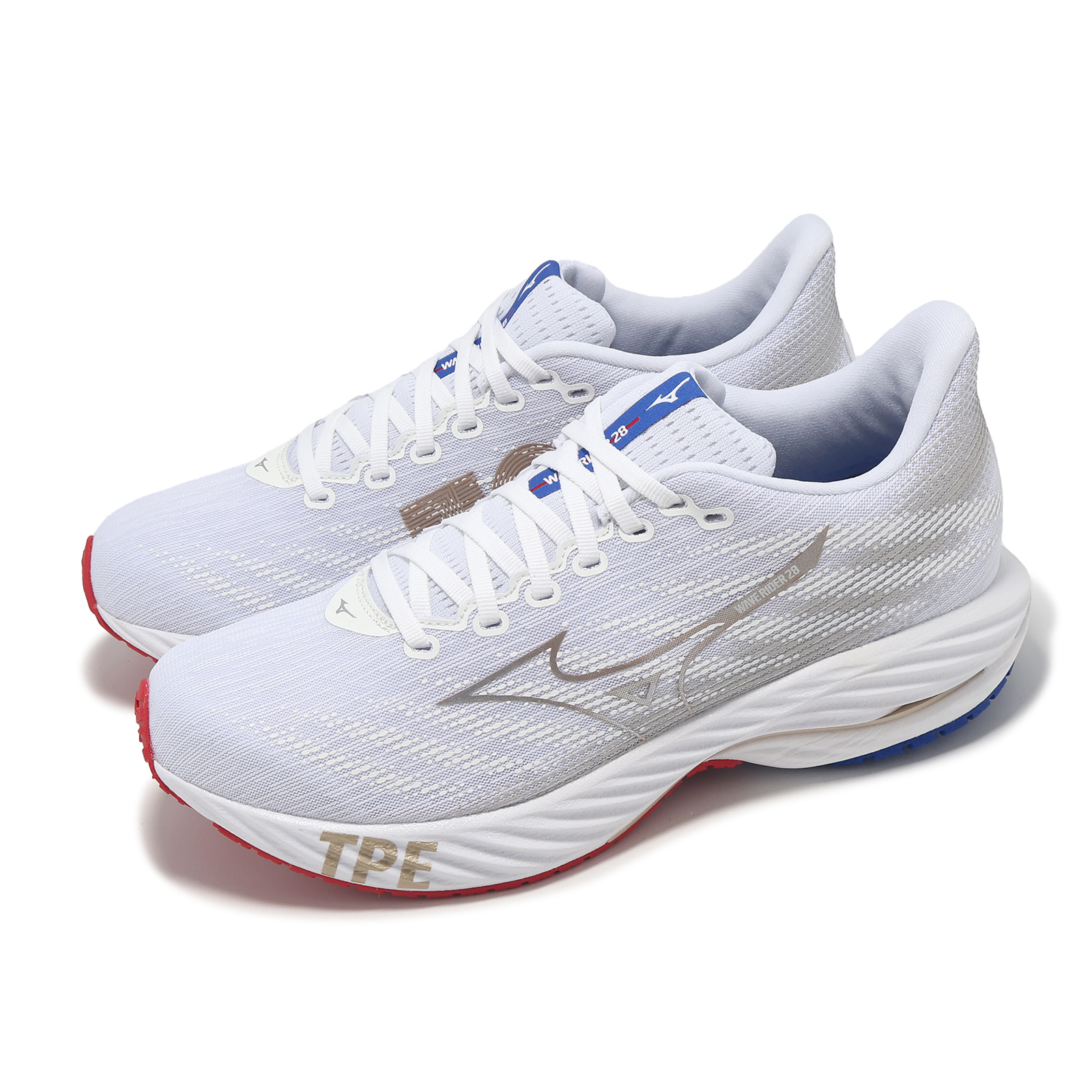 ACS] Mizuno 慢跑鞋Wave Rider 28 男鞋女鞋白金台北馬路跑運動鞋