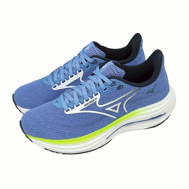 ACS] Mizuno 美津濃慢跑鞋Wave Rider 29 女鞋藍白波浪片緩震運動鞋