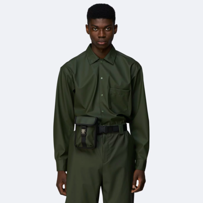 RAINS】 極簡快扣防水小包-石灰| LINE 禮物