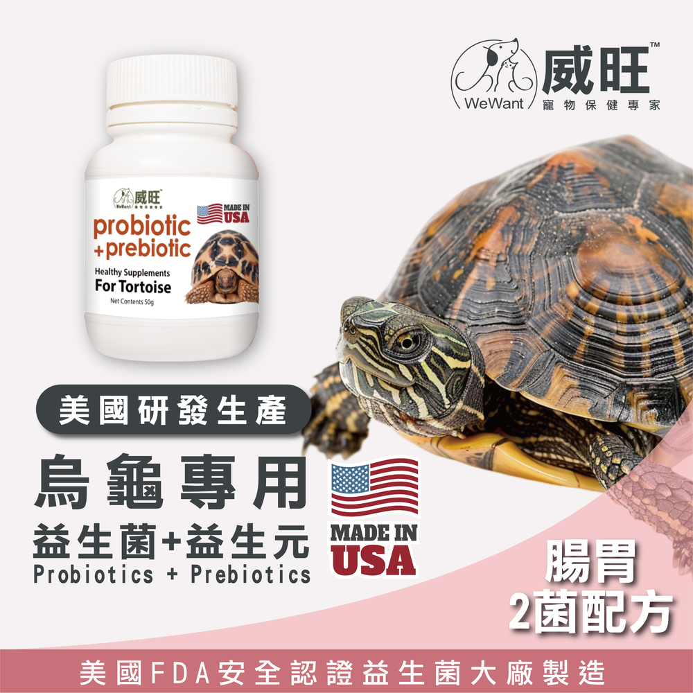 蛇類專用益生菌+益生元 - 腸胃2菌配方 50g/罐( 蛇類專用腸道基礎保養 )