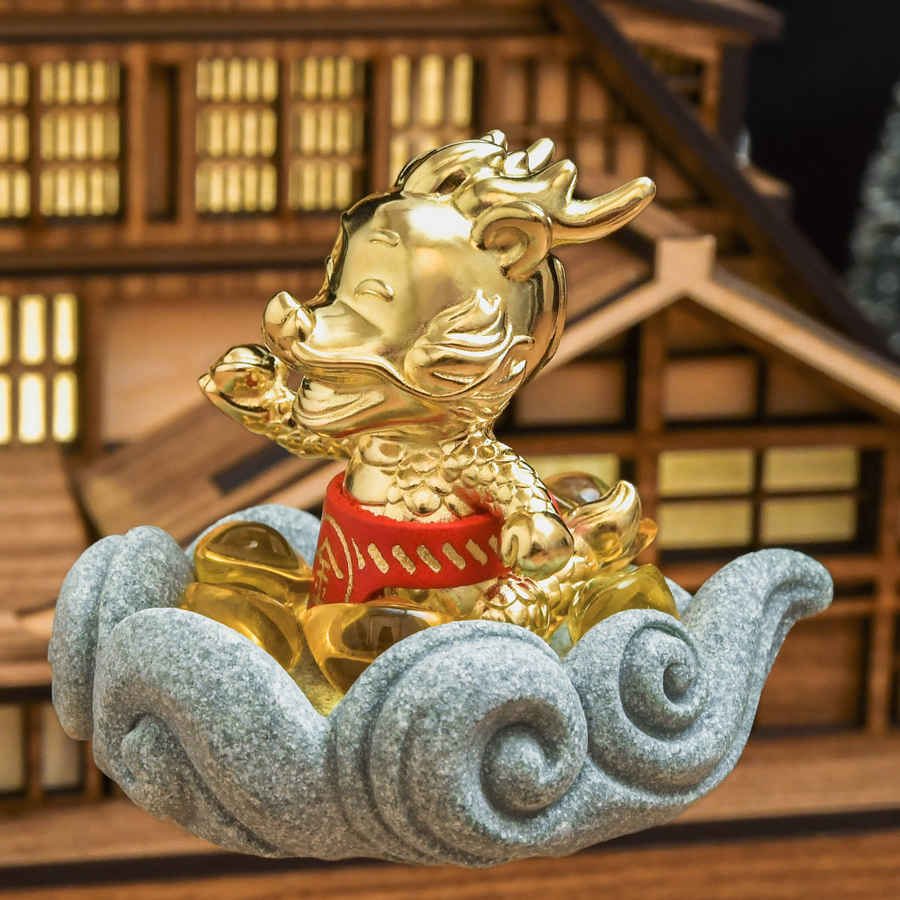 STORY LEATHER × 大甲鎮瀾宮】2024甲辰龍年爆金龍招財擺飾+ 祈福龜龜