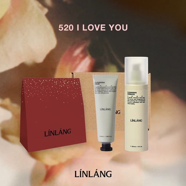 【LINLANG】愛你限定🌹深層療癒洗卸組｜深海極萃潔顏露 120ML、沙棘植萃卸妝霜 50ML（含節慶禮袋、品牌盒包裝） | LINE 禮物