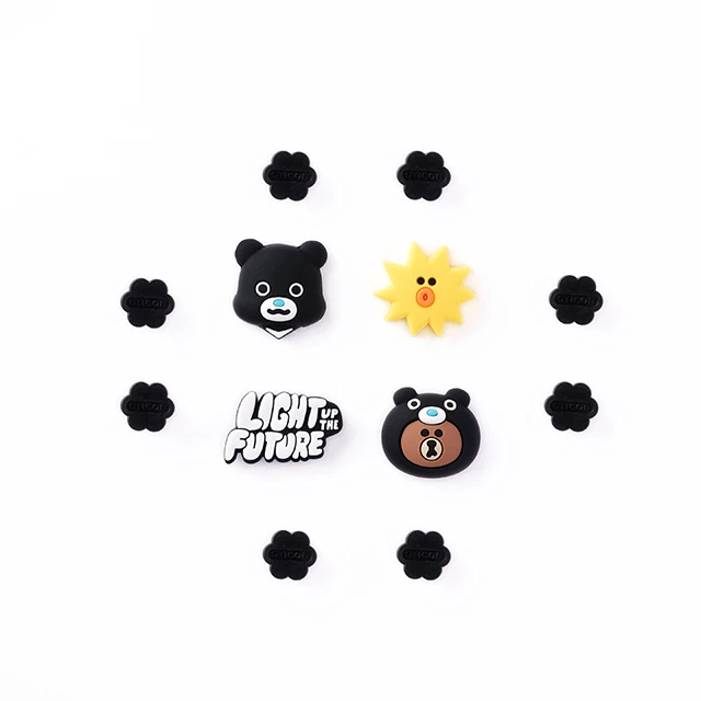 【LINE FRIENDS】COLLER_熊大&熊讚裝飾扣組_共三組 (不含手機殼/收納包) | LINE 禮物