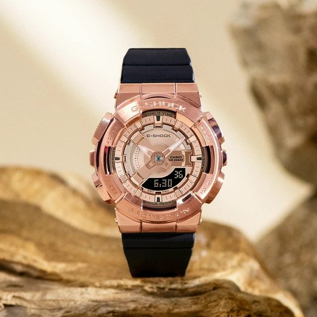 生日快樂❤️］ITZY Lia配戴款【CASIO 卡西歐】 G-SHOCK 金屬色雙顯
