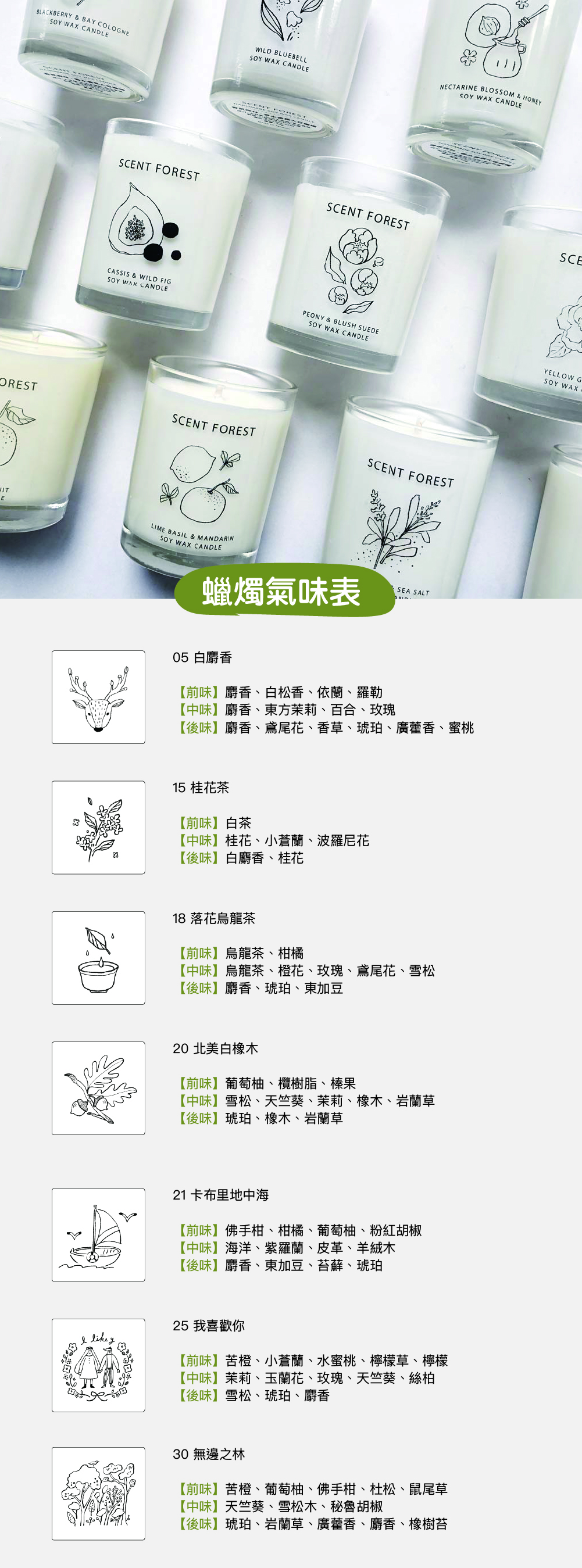 SCENT FOREST 香氛森林 - 精油 擴香花 香氛花 索拉花 枕邊噴霧