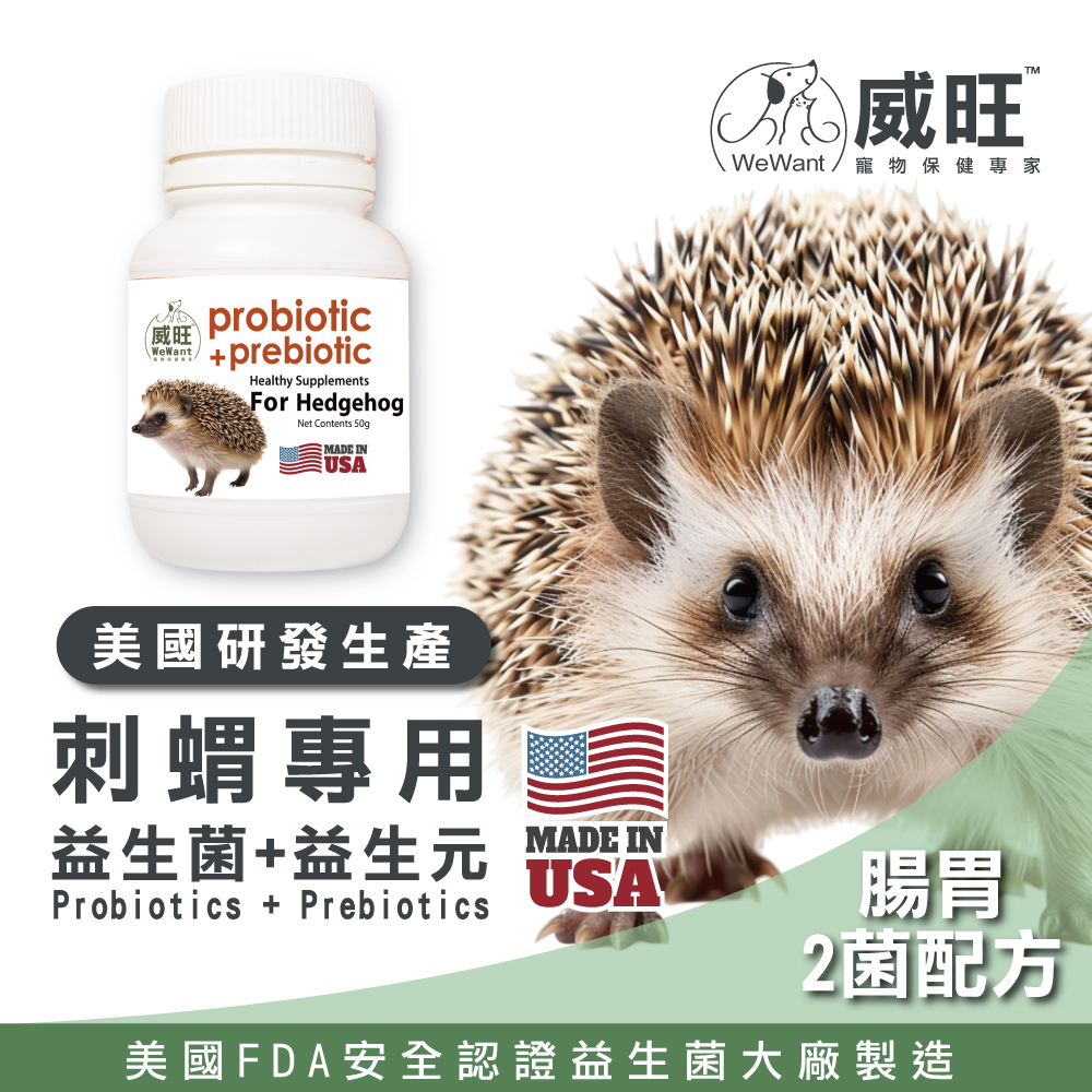 守宮專用益生菌+益生元 - 腸胃2菌配方 50g/罐( 守宮專用腸道基礎保養 )