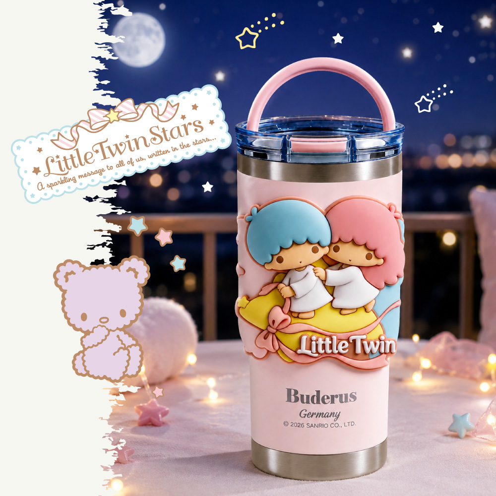 Little Twin Starssparkling message to all of us written in the Little TwinBuderusGermany2026 SANRIO CO., LTD.