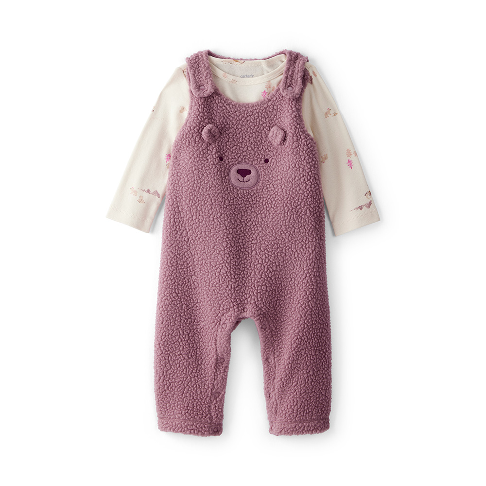 暖心刷毛小熊造型 兩件組靈活穿搭 安全認證最安心