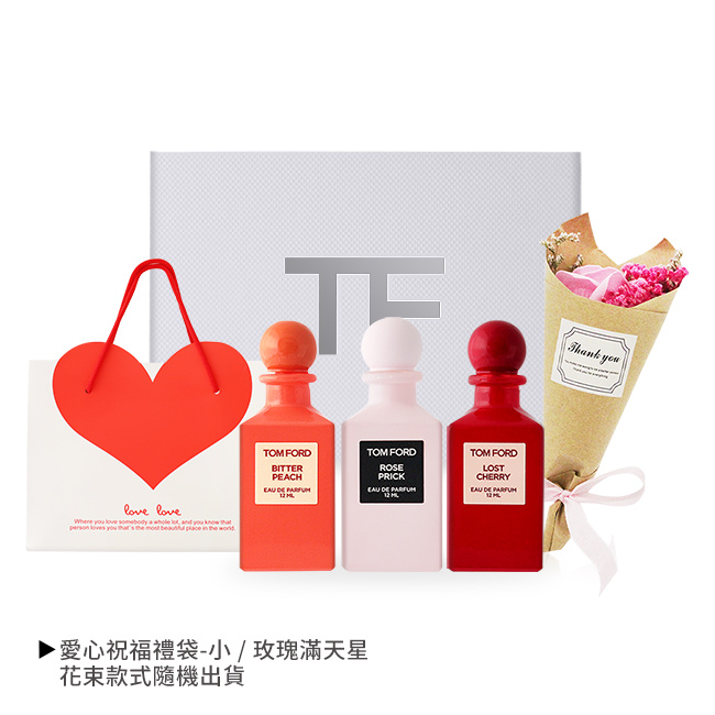TOM FORD】經典香水禮盒組[12mlX3香水+提袋+花束] | LINE 禮物