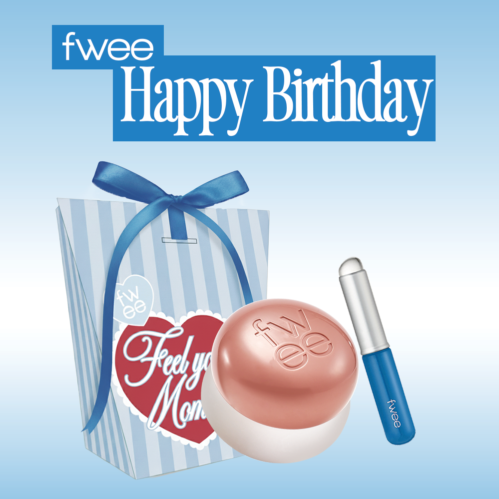 【fwee】生日快樂⭐唇頰兩用布丁膏+迷你唇刷紙(獨家組合)