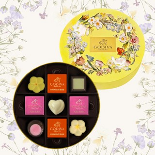 [快速出貨]【GODIVA】夏之戀綜合巧克力圓形禮盒9顆裝 情人節禮物💝七夕快樂🌹