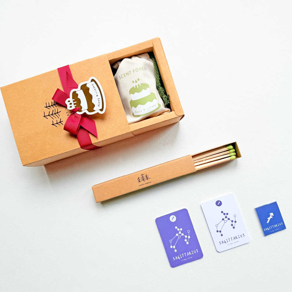SCENT FOREST 香氛森林-十二星座 射手座 生日禮盒 LINE禮物 大豆蠟燭 二入 組合