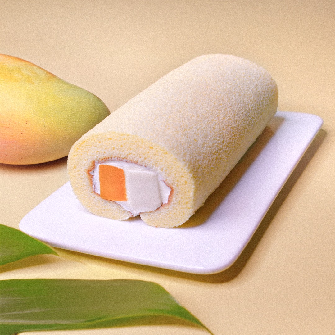 🎂生日快樂🎂【聖保羅】芒果奶凍捲1條 (400g/條) 加贈燒果子千層1片｜生日｜慶生｜季節限定｜芒果季