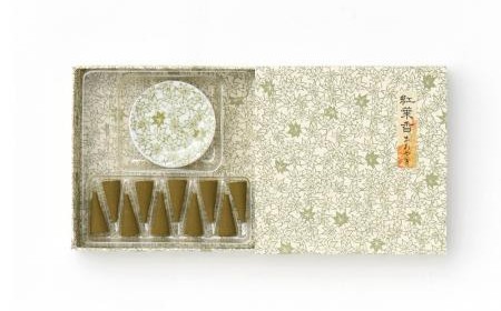 香彩堂錐形香 紅葉香 青柳