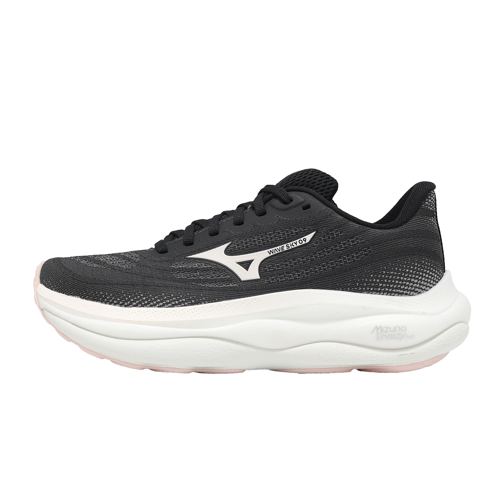ACS] Mizuno 慢跑鞋Wave Sky 9 女鞋黑厚底緩震運動鞋美津濃J1GD2502-75