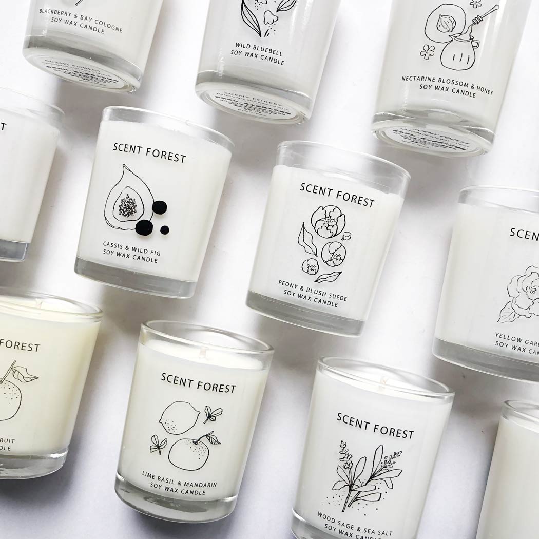 【香氛森林】香水香氛大豆蠟燭 - 80g - 融蠟燈可使用  ( 多款香味任選 )