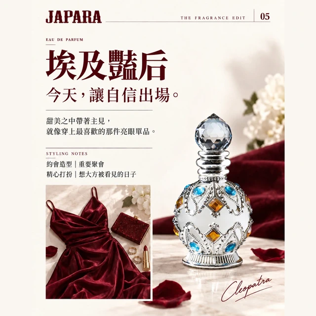 【新品未使用】JAPARA 香水 🎂天秤座生日禮🎁贈香氛片【JAPARA】埃及豔后埃及香水沾棒式香水8ML