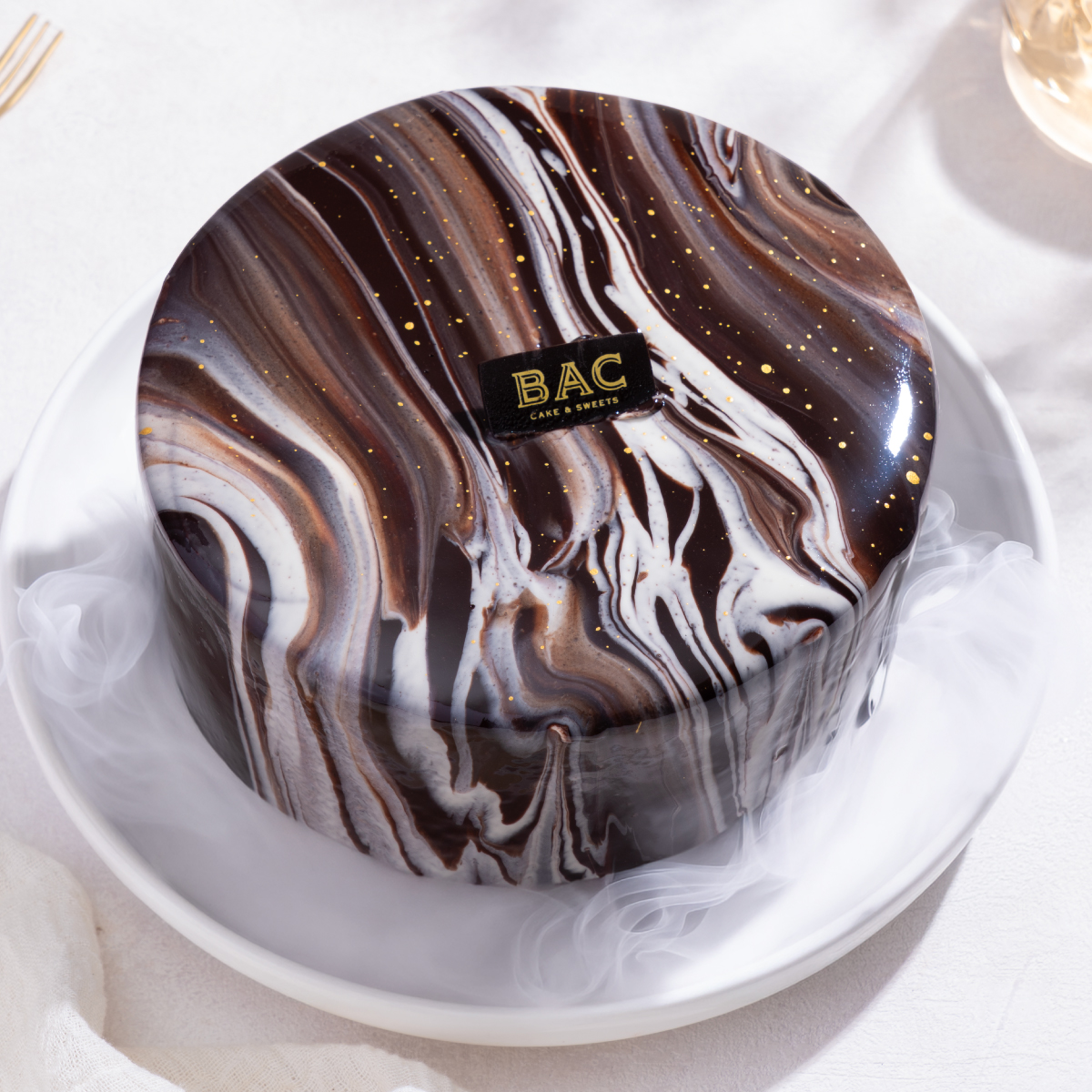 【BAC CAKE&SWEETS】6吋 可可行星冰淇淋蛋糕＋時尚提袋