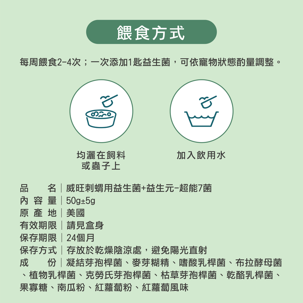幫助兔子腸胃健康，專業配方的益生菌，兔子日常保健