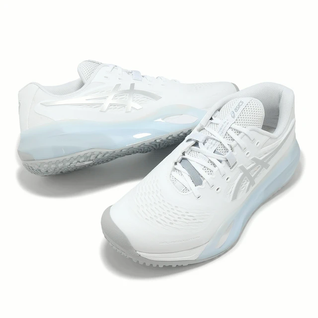 ACS] Asics 網球鞋GEL-Resolution X 2E 男鞋寬楦白灰雙層中底
